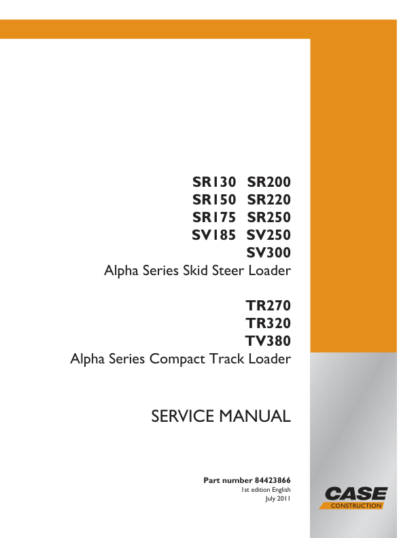 CASE SRI130-175 SV185-300 TR270-380 Skidsteer Service Manual - Image 2