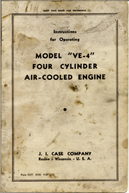 CASE VE 4 Engine Manual - Image 2