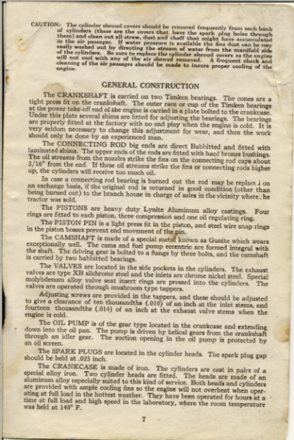 CASE VE 4 Engine Manual - Image 6