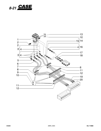 Case CX220 Hydraulic Excavator Parts Catalog - Image 5