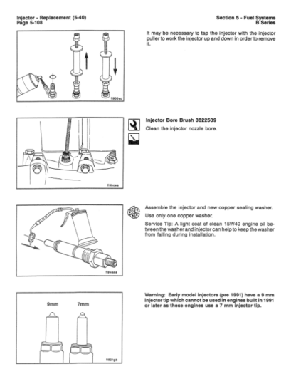 Cummins B Series Engine 11-93 Troubleshooting Repair Manual - Image 8