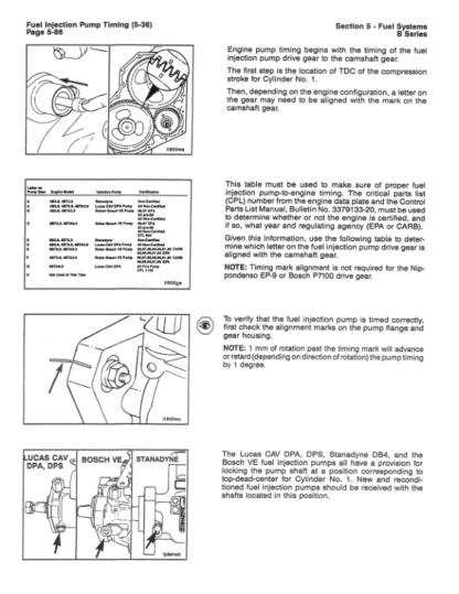 Cummins B Series Engine 11-93 Troubleshooting Repair Manual - Image 7