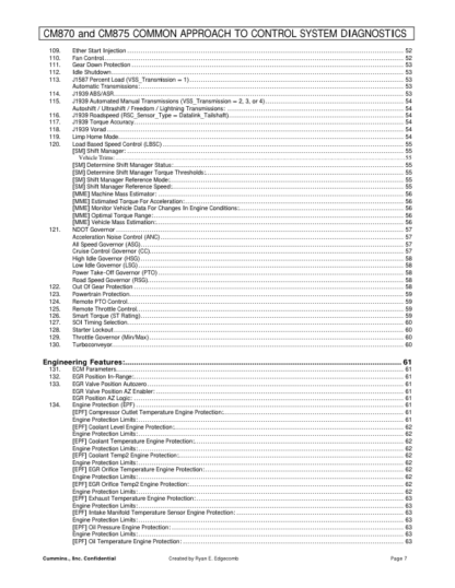 Cummins CM870 and CM875 Common Approach To Control System Diagnostics v7 - Image 7