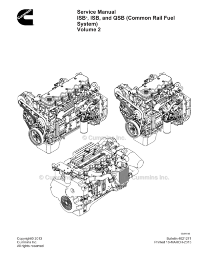 Cummins ISB QSB Common Rail Fuel System Volume 2 - Image 3