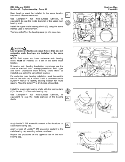 Cummins ISM ISMe QSM11 Engine Service Manual Volume 1 2012 - Image 9