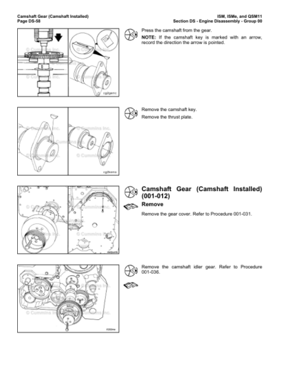 Cummins ISM ISMe QSM11 Engine Service Manual Volume 1 2012 - Image 8