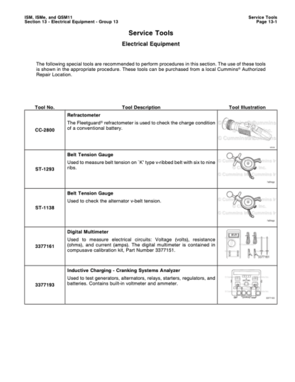 Cummins ISM ISMe QSM11 Engine Service Manual Volume 2 2010 - Image 10