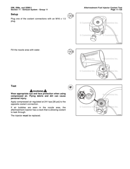 Cummins ISM ISMe QSM11 Engine Service Manual Volume 2 2010 - Image 9