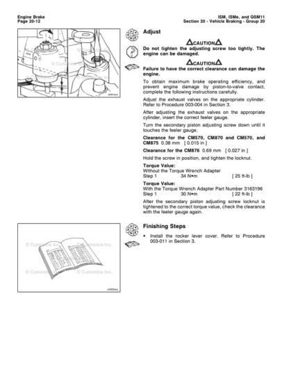 Cummins ISM ISMe QSM11 Engine Service Manual Volume 2 2010 - Image 12
