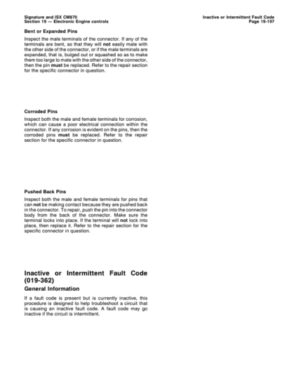 Cummins ISX Engine CM870 Electronic Control System Repair Manual Vol 1 - Image 13