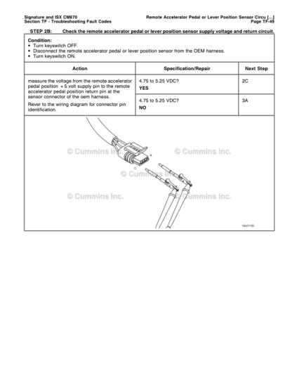 Cummins ISX Engine CM870 Electronic Control System Repair Manual Vol 1 - Image 5
