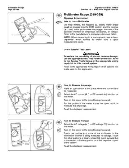 Cummins ISX Engine CM870 Electronic Control System Repair Manual Vol 1 - Image 12