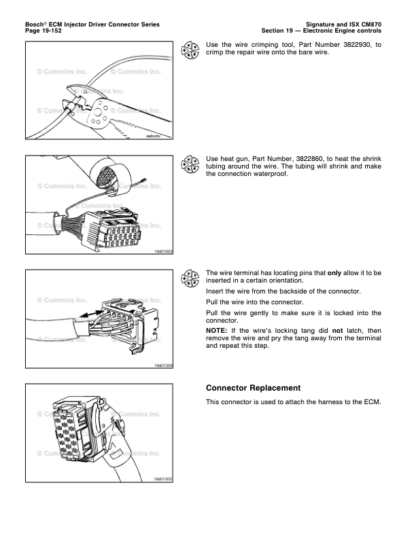 Cummins ISX Engine CM870 Electronic Control System Repair Manual Vol 1 - Image 11