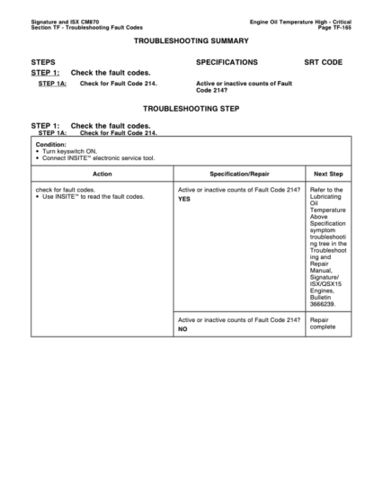 Cummins ISX Engine CM870 Electronic Control System Repair Manual Vol 1 - Image 6