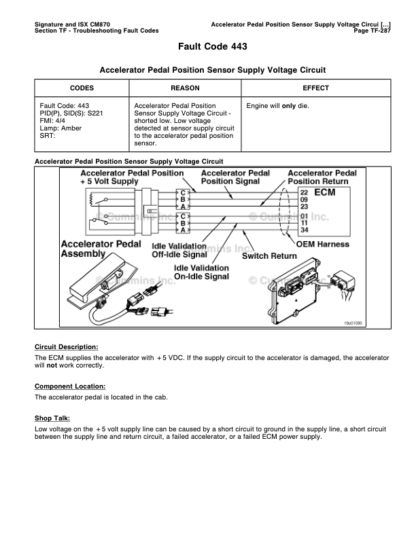 Cummins ISX Engine CM870 Electronic Control System Repair Manual Vol 2 - Image 5