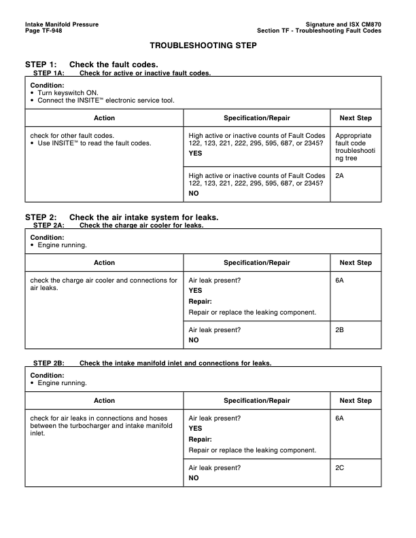 Cummins ISX Engine CM870 Electronic Control System Repair Manual Vol 2 - Image 12
