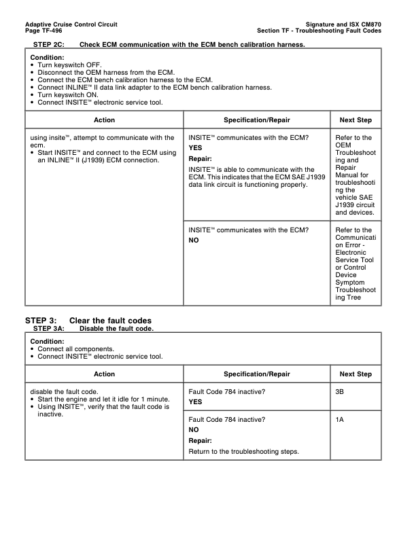 Cummins ISX Engine CM870 Electronic Control System Repair Manual Vol 2 - Image 9