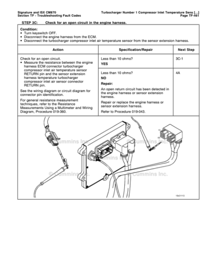 Cummins ISX Engine CM870 Electronic Control System Repair Manual Vol 2 - Image 7