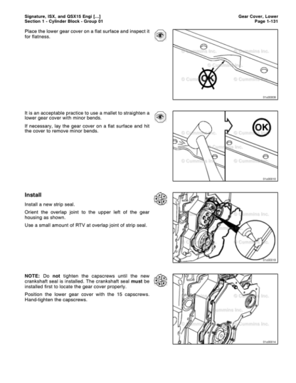 Cummins ISX QSX15 Engine Service Manual Volume 1 2005 - Image 10