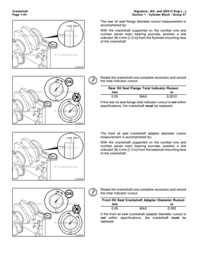 Cummins ISX QSX15 Engine Service Manual Volume 1 2005 - Image 9