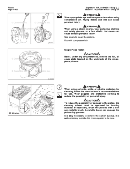 Cummins ISX QSX15 Engine Service Manual Volume 1 2007 - Image 10