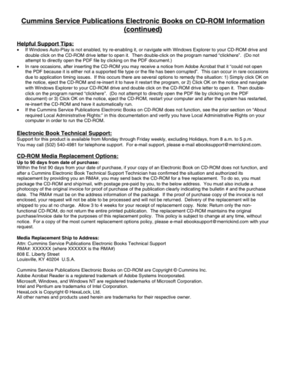 Cummins ISX QSX15 Engine Service Manual Volume 2 2005 - Image 12