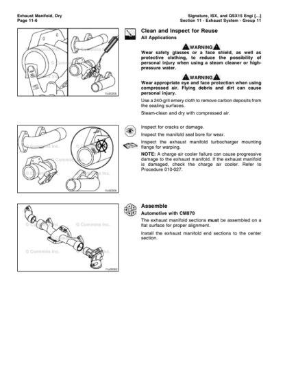 Cummins ISX QSX15 Engine Service Manual Volume 2 2005 - Image 8