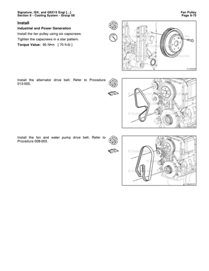Cummins ISX QSX15 Engine Service Manual Volume 2 2007 - Image 7