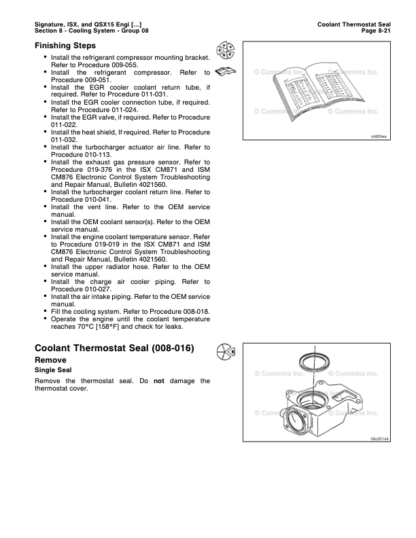 Cummins ISX QSX15 Engine Service Manual Volume 2 2007 - Image 6