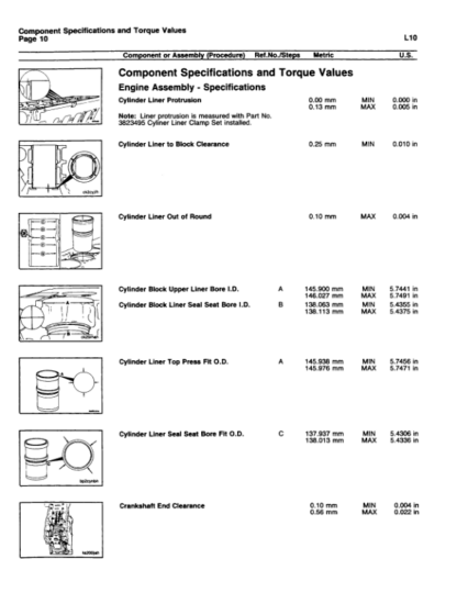 Cummins L10 Series Engine Specification Manual - Image 9