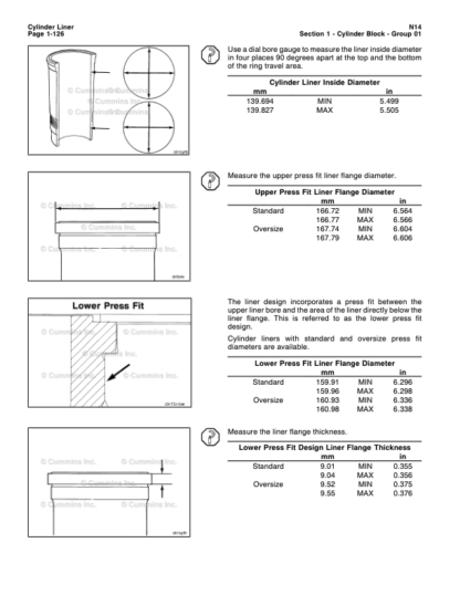 Cummins N14 Base Engine STC Celect Plus Repair Manual Vol 1 - Image 9