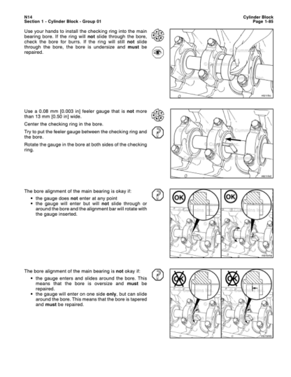 Cummins N14 Base Engine STC Celect Plus Repair Manual Vol 1 - Image 8
