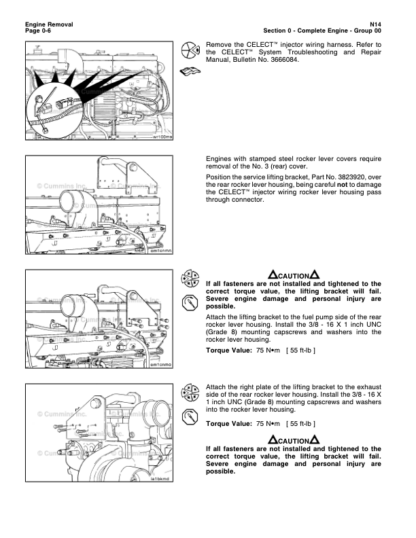 Cummins N14 Base Engine STC Celect Plus Repair Manual Vol 1 - Image 7