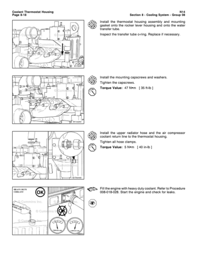 Cummins N14 Base Engine STC Celect Plus Repair Manual Vol 2 - Image 7
