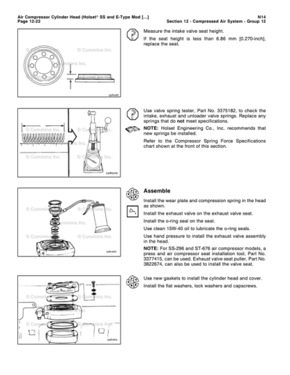 Cummins N14 Base Engine STC Celect Plus Repair Manual Vol 2 - Image 11
