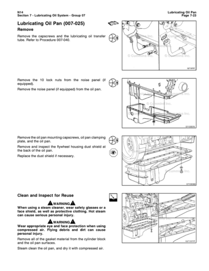 Cummins N14 Base Engine STC Celect Plus Repair Manual Vol 2 - Image 5