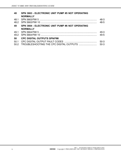 Detroit DDEC IV MBE4000 Troubleshooting Guide - Image 5