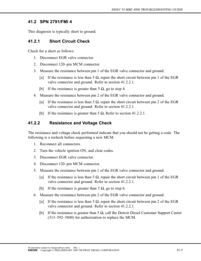 Detroit DDEC IV MBE4000 Troubleshooting Guide - Image 13