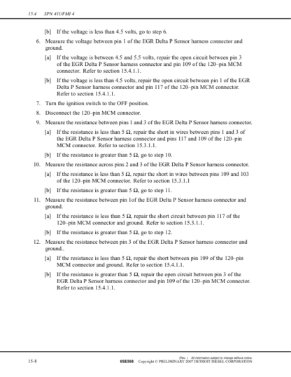 Detroit DDEC IV MBE4000 Troubleshooting Guide - Image 11