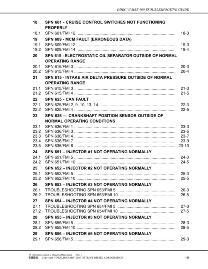 Detroit DDEC IV MBE900 Troubleshooting Guide - Image 5