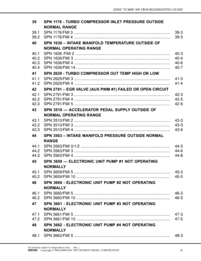 Detroit DDEC IV MBE900 Troubleshooting Guide - Image 7