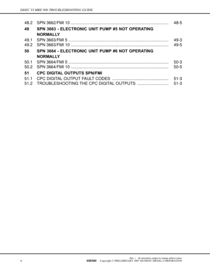 Detroit DDEC IV MBE900 Troubleshooting Guide - Image 8