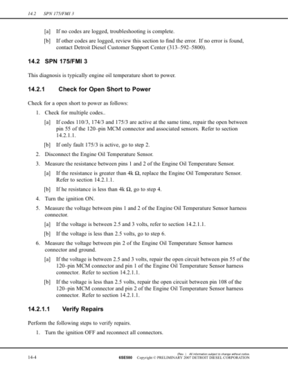 Detroit DDEC IV MBE900 Troubleshooting Guide - Image 10
