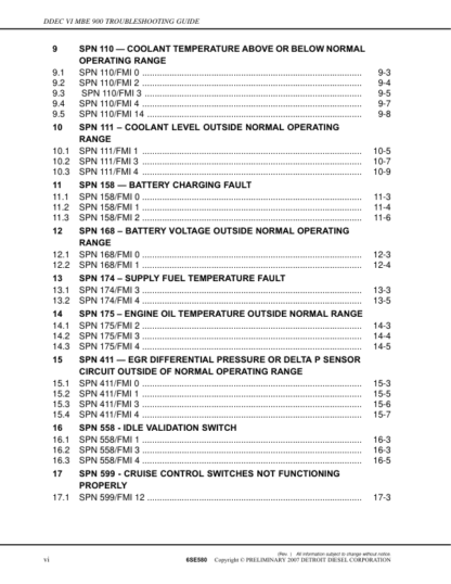 Detroit DDEC IV MBE900 Troubleshooting Guide - Image 4