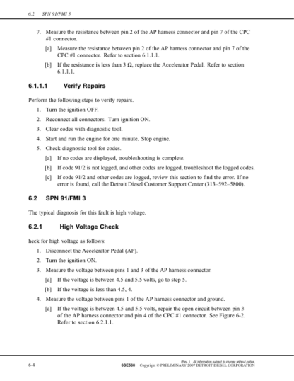 Detroit Diesel - DDEC VI Troubleshooting Guide - MBE4000 6SE568 - Image 8