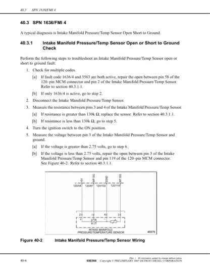 Detroit Diesel - DDEC VI Troubleshooting Guide - MBE4000 6SE568 - Image 11