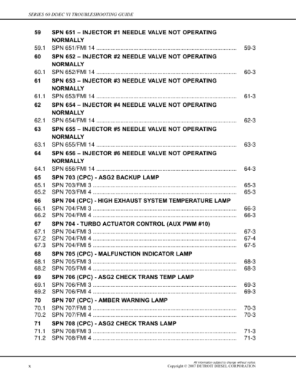 Detroit EPA07 Series 60 DDEC IV Troubleshooting Guide - Image 5