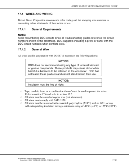 Detroit EPA07 Series 60 DDEC IV Troubleshooting Guide - Image 12