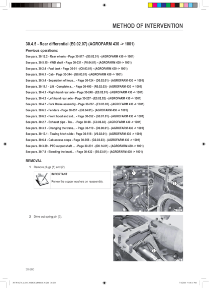 Deutz Fahr Agrofarm 410 420 430 Tractor Service Repair Manual - Image 14