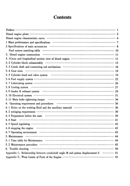 Deutz Weichai 226B Series Generating Diesel Engine Operation Manual - Image 3